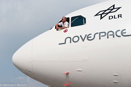 Fotografie Pilot beim DLR